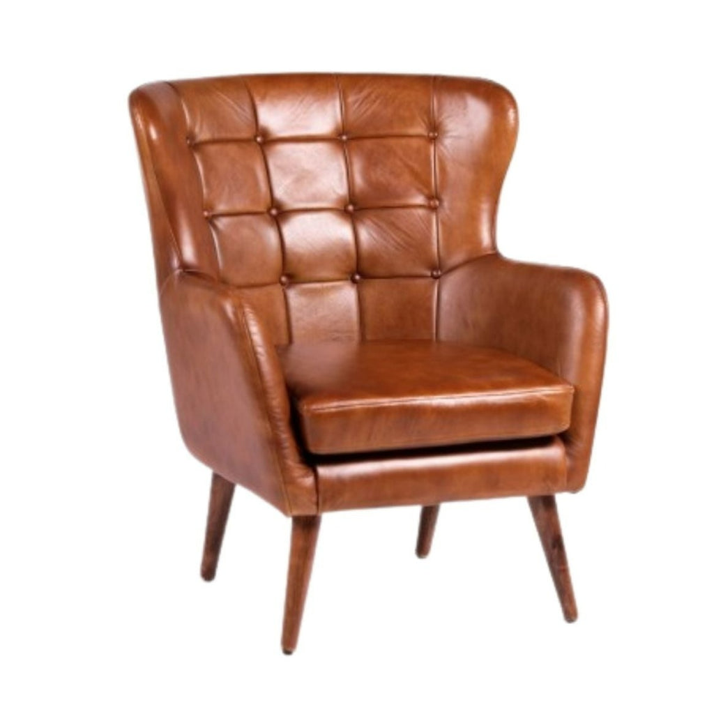 79cx75x93cm Occasional Leather Chair