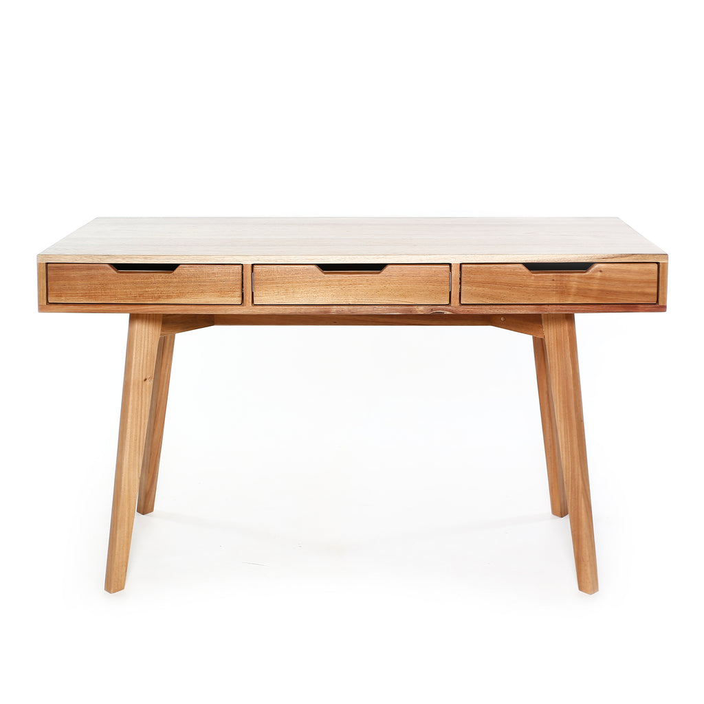InHabit 3 Drawer Wooden Desk